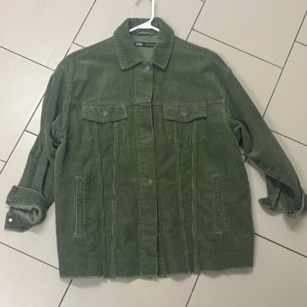 Zara Oversized corduroy jacket small